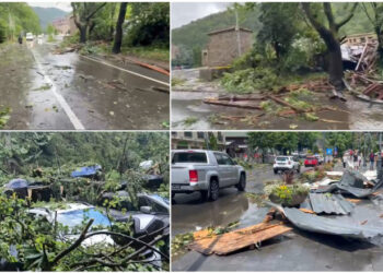 Furtună puternică în Sinaia: 16 persoane rănite, pagube la monumente istorice și la CFR/ Probleme în Timiș și Argeș