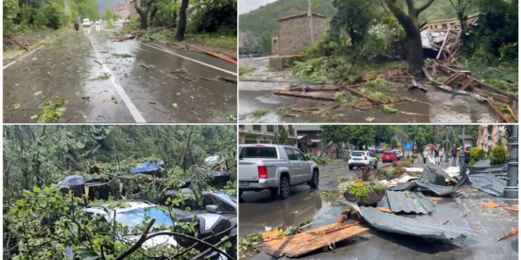 Furtună puternică în Sinaia: 16 persoane rănite, pagube la monumente istorice și la CFR/ Probleme în Timiș și Argeș