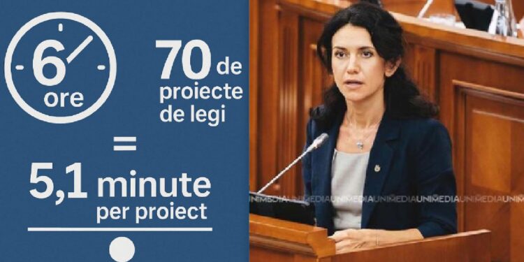 „5 minute la o lege”. Olesea Stamate, după ce parlamentarii au aprobat 70 proiecte într-o ședință: Mulți nu au ideie ce au votat