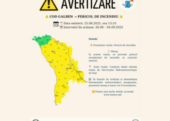 Mare atenție la foc: Meteorologii anunță Cod Galben de pericol de incendii. Când intră în vigoare alerta