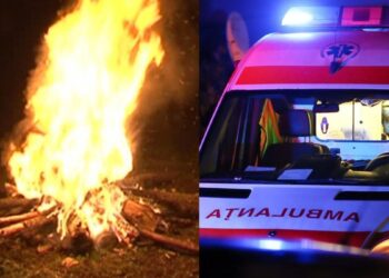 В Бричанах двое детей упали в костёр. Семилетняя девочка борется за жизнь