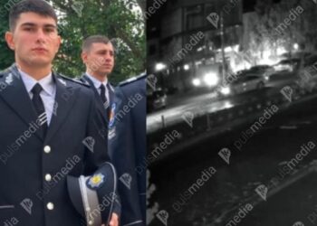 «Арестантский устав един». Момент, когда сын начальника полиции, студент Академии полиции, намеренно въезжает на микроавтобусе в толпу в Вулканештах