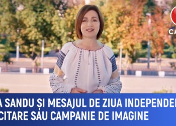 Maia Sandu și mesajul de Ziua Independenței Felicitare sau campanie de imagine