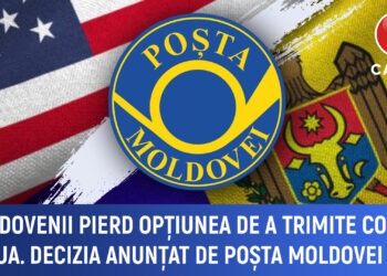 Moldovenii pierd opțiunea de a trimite colete în SUA, decizie anunțată de Poșta Moldovei