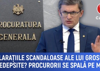 Declarațiile scandaloase ale lui Grosu rămân nepedepsite? Procurorii se spală pe mâini
