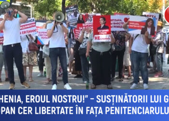 „Evghenia, eroul nostru” – susținătorii lui Guțul și Popan cer libertate în fața penitenciarului