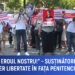 „Evghenia, eroul nostru” – susținătorii lui Guțul și Popan cer libertate în fața penitenciarului