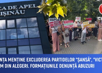 Instanța menține excluderea partidelor „Șansă”, „Victorie” și FASM din alegeri. Formațiunile denunță abuzuri
