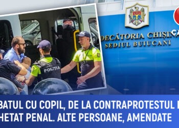 Bărbatul cu copil, de la contraprotestul LGBT, anchetat penal. Alte persoane, amendate