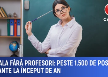 Școala fără profesori. Peste 1.500 de posturi vacante la început de an