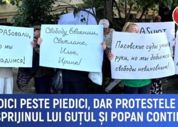 Pedici peste pedici, dar protestele în sprijinul lui Guțul și Popan continuă