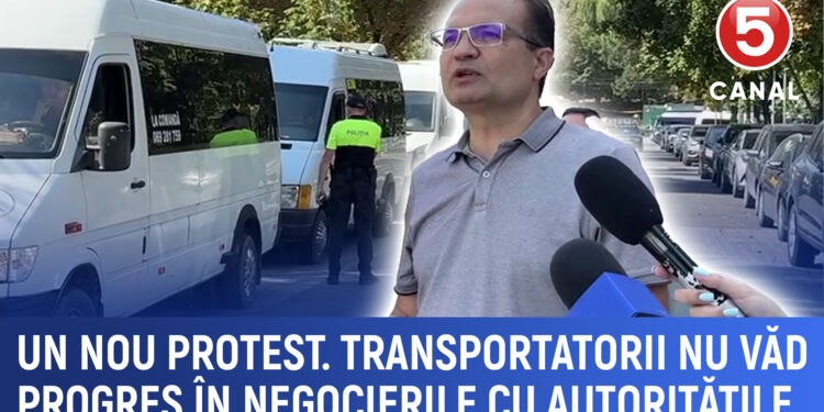 Un nou protest. Transportatorii nu văd progres în negocierile cu autoritățile
