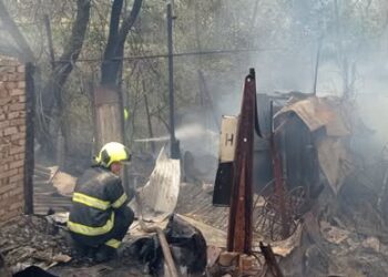 Пожар в Кантемире: огонь уничтожил постройки, гаражи и несколько гектаров растительности