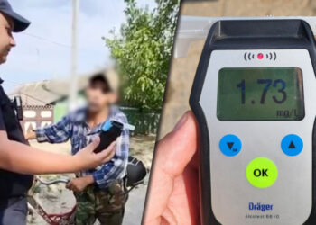 Un biciclist, prins în stare de ebrietate pe o stradă din Căușeni