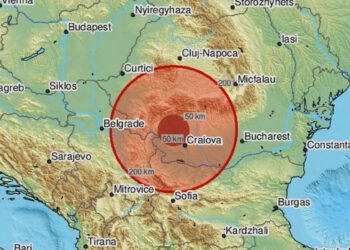 Cutremur în urmă cu puțin timp în România. S-a resimțit puternic în Târgu Jiu, Hunedoara și Deva
