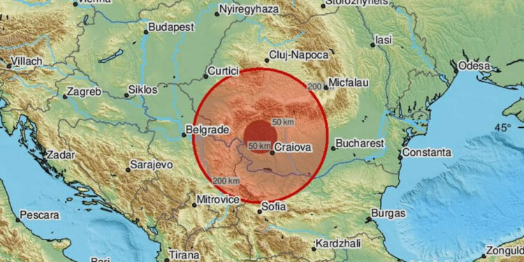 Cutremur în urmă cu puțin timp în România. S-a resimțit puternic în Târgu Jiu, Hunedoara și Deva
