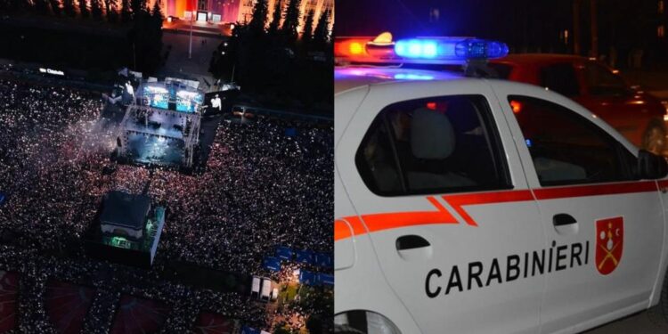 Doi petrecăreți reținuți după conflicte cu carabinierii la concertul de Ziua Independenței