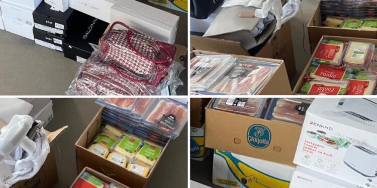 Conațional prins la Leușeni transportând ilegal mărfuri în cantități comerciale