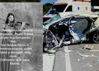 Marina Bulancea, violonista IGSU, condusă pe ultimul drum după accidentul de la Strășeni