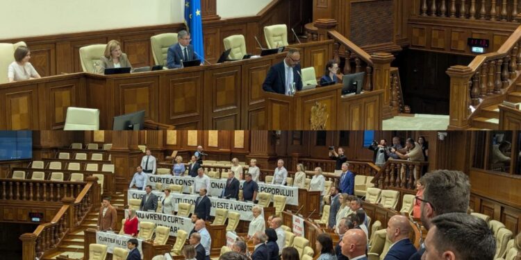 Cei cinci noi judecători ai Curții Constituționale au depus jurământul în Parlament – scandări vs. aplauze