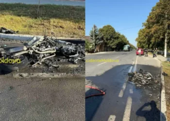 Супруги из Сынжерей попали в больницу после аварии с мотоциклом