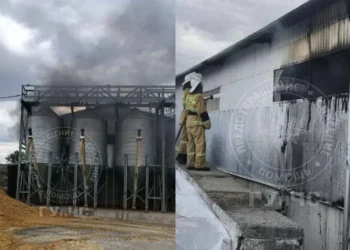 Пожар в животноводческом комплексе на левом берегу Днестра