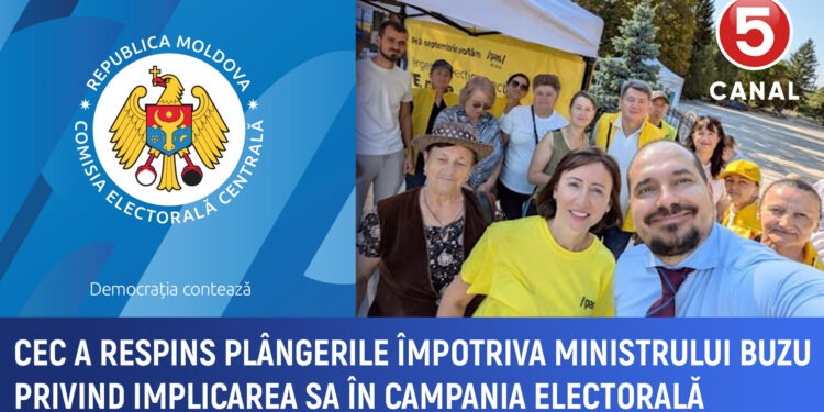 CEC a respins plângerea privind implicarea ministrului Buzu în campania electorală