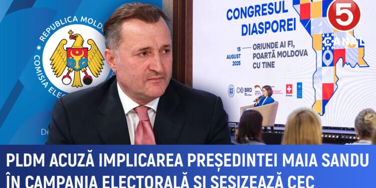 PLDM acuză implicarea președintei Maia Sandu în campania electorală și sesizează CEC-ul