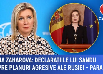 Maria Zaharova: Declarațiile Maiei Sandu despre planurile Rusiei sunt paranoice