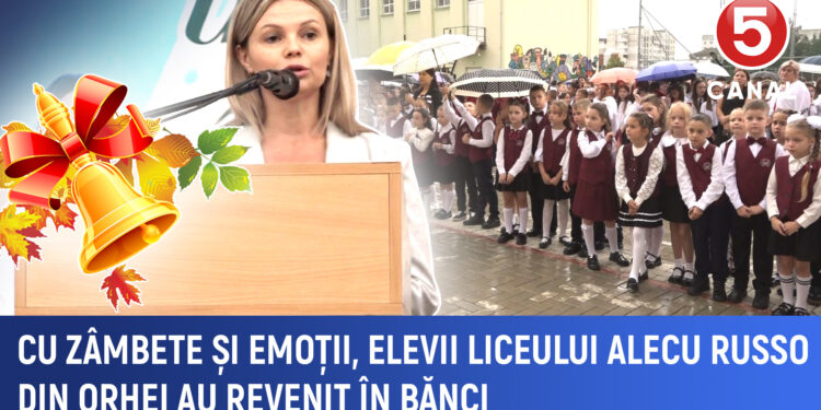 Elevii liceului „Alecu Russo” din Orhei au revenit la școală cu emoții și zâmbete