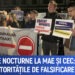 Proteste nocturne la MAE și CEC: opoziția acuză autoritățile de falsificare