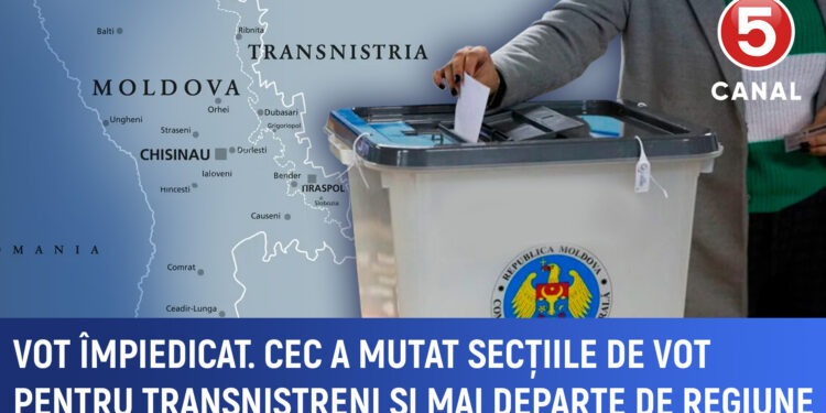 CEC a decis reamplasarea a cinci secții de vot din Transnistria din motive de securitate