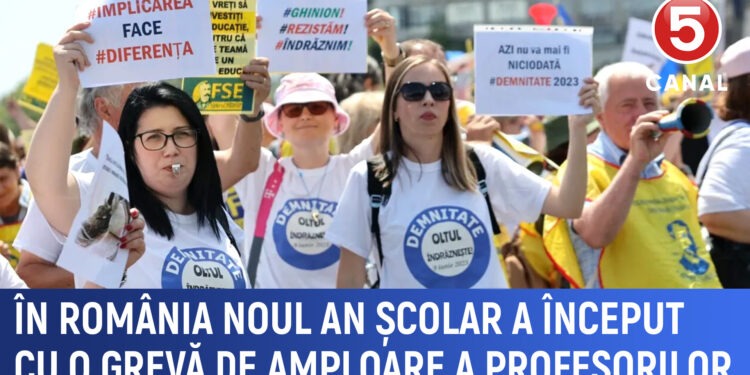 În România noul an școlar a început cu o grevă de amploare a profesorilor