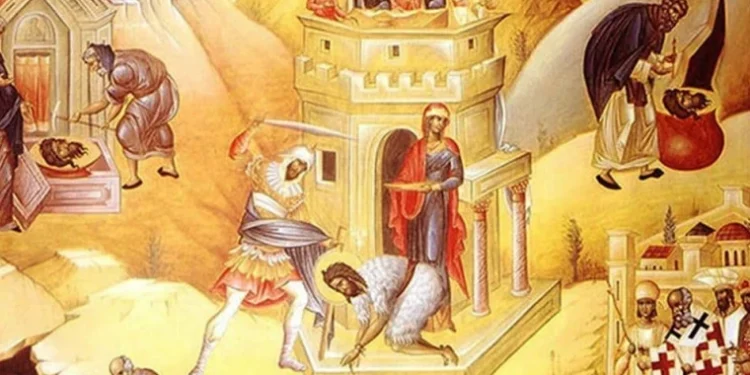 11 septembrie: Tăierea capului Sf. Ioan Botezătorul, zi de post și reculegere