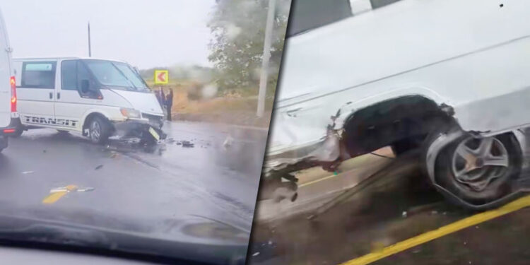 Accident la Peresecina: microbuz și autobuz implicate, fără victime