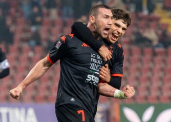 Fotbalistul moldovean Artur Ioniță a marcat primul său gol din acest sezon pentru echipa sa de club, Triestina Calcio