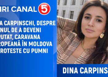 Dina Carpinschi, despre planul de a deveni deputat, caravana europeană în Moldova și proteste cu pumni
