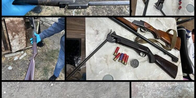 Arme și muniții deținute ilegal, descoperite la doi bărbați din Orhei