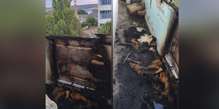 Непотушенная сигарета привела к пожару в Дубоссарах