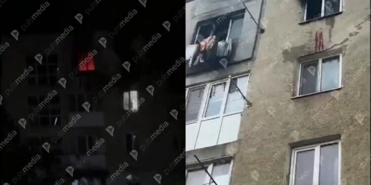 Бельцы: Молодой мужчина, предположительно, выпрыгнул из окна пятого этажа, чтобы спастись от огня