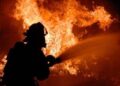 Минувшей ночью в Бричанах сгорел автосервис