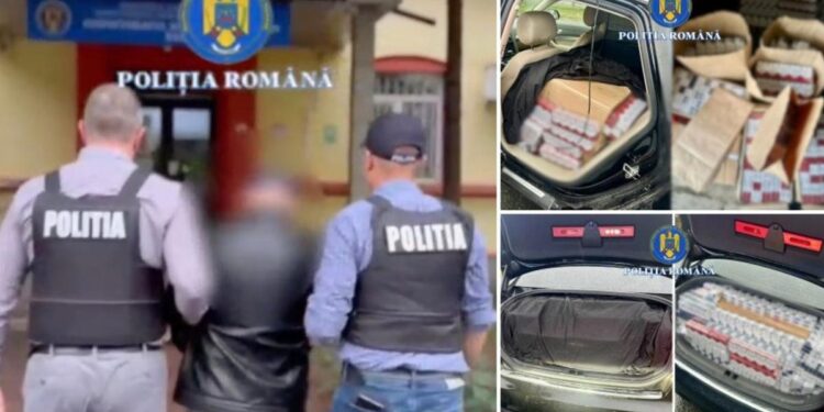 Moldovean prins în Bacău cu 15.000 de pachete de țigări de contrabandă