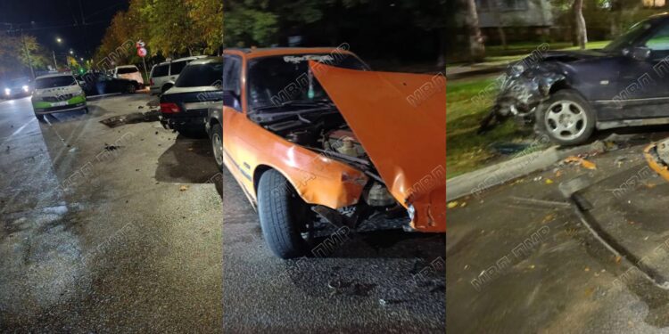 Adolescent fără permis a provocat un carambol în Tiraspol