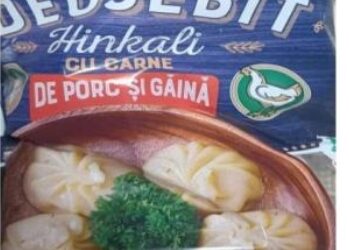 Atenție! Rechemare de pe piață a produsului Hinkali marca Deosebit din cauza prezenței bacteriei Salmonella