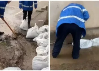 Saci cu nisip puşi pe străzi împotriva inundaţiilor, furaţi în Constanţa