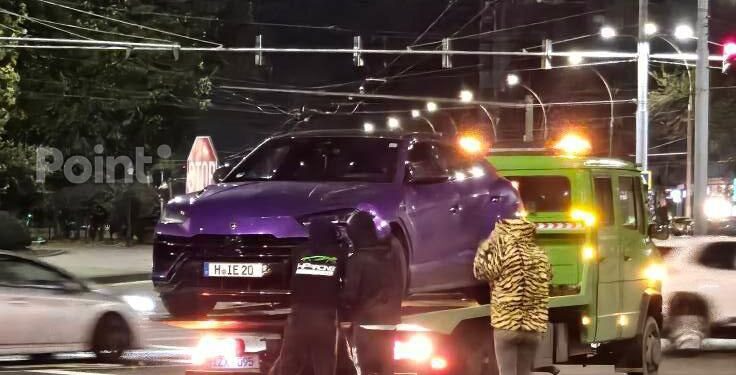Lamborghini de 250.000 € implicat într-un accident pe bulevardul Dacia