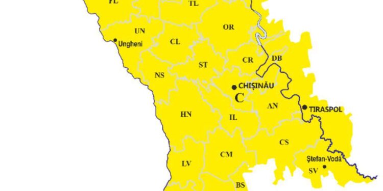 Avertizare meteo: Cod Galben de înghețuri în Republica Moldova