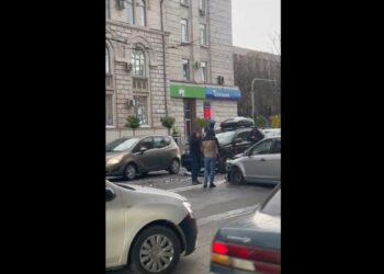 Цепная авария в центре Кишинева. Есть пострадавшие