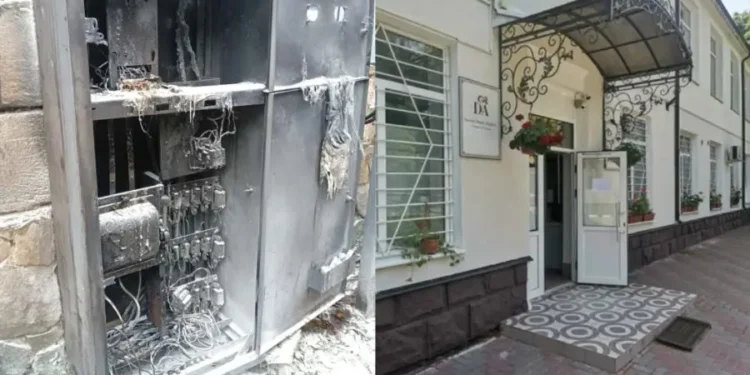 Паника в столичном лицее: Электрический трансформатор охватило пламя