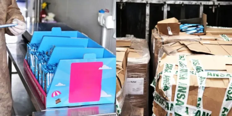 На таможне задержана партия шоколадок с истекающим сроком годности